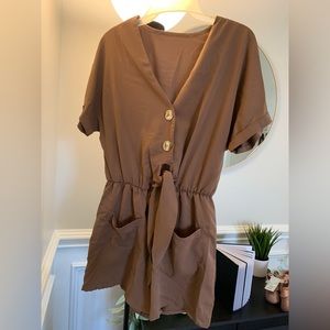 Brown romper